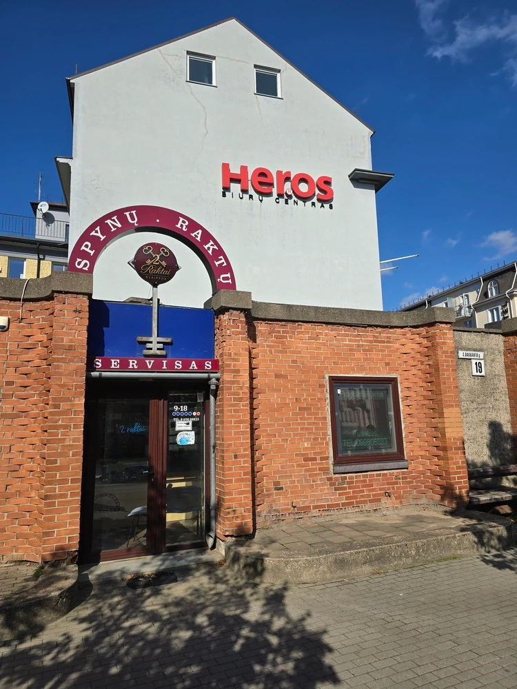 2 Raktai dirbtuvės S. Daukanto g. 19 Klaipėdoje